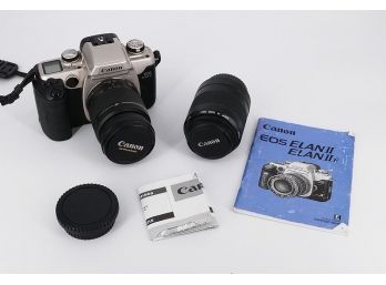 Canon EOS II 35mm SLR With 2 Lenses