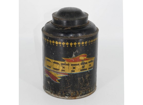 Early Tole Coffee Canister