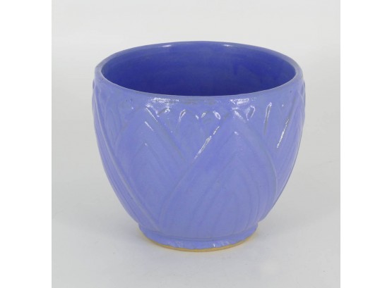 Vintage Art Pottery Jardinere In Blue