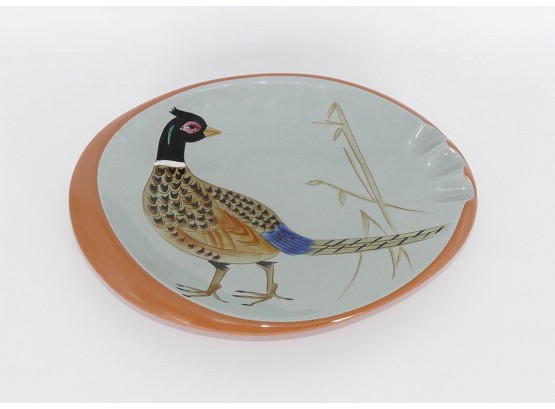 Vintage 1950's Stangl Pottery Pheasant Oval Cigar Ashtray