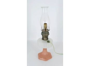 Vintage Aladdin Model B Oil Lamp Electrified
