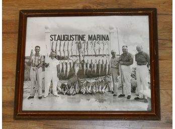 Vintage St Augustine (FL) Marina Fishing Photo