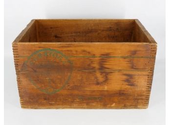 Vintage Saratoga State Water Wooden Crate