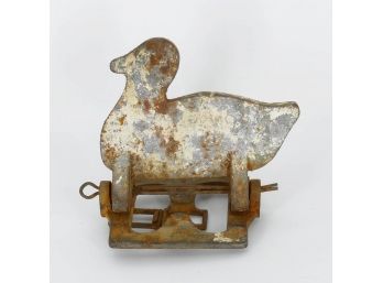 Antique Iron Shooting Gallery Duck