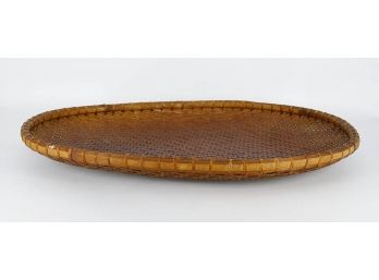 Large Early/Mid 20th C. African Woven Tray Basket