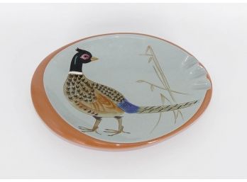 Vintage 1950's Stangl Pottery Pheasant Oval Cigar Ashtray