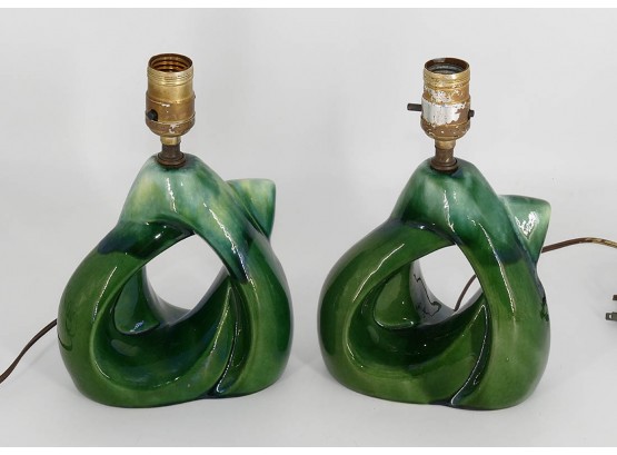 Pair Of Vintage Mid-Century Ceramic Lamps