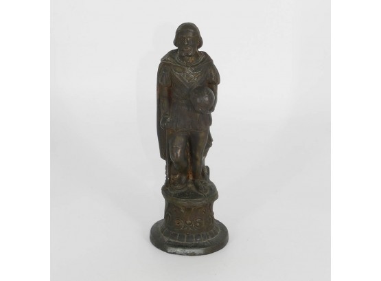 1898 Bloomingdale Bros Pewter Sculpture - Possibly Of Galileo