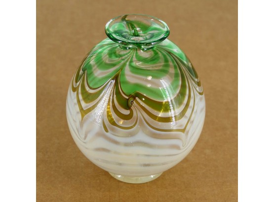 1981 Furman Art Glass Vase - Signed