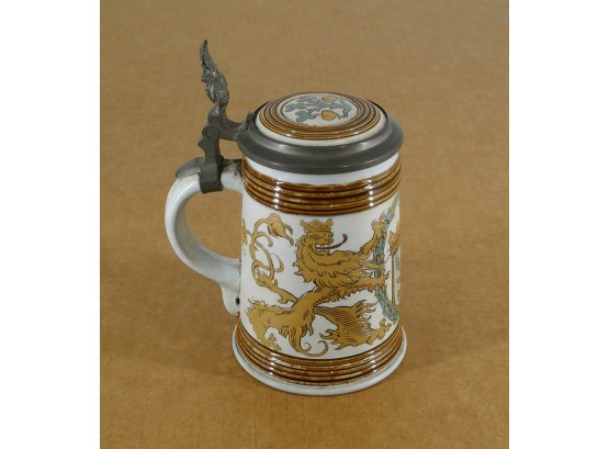 Mettlach Stein No. 1532 (Crest With Barley And Lions) - AS-IS