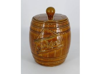 Vintage 1958 McCoy Pottery Cookie Barrel Cookie Jar