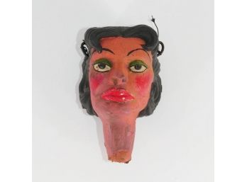 Vintage Papier Mache Marionette Head, C.1930-1950