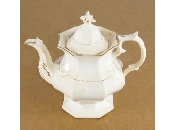 Antique Ironstone Teapot, C. 1840