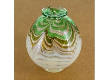 1981 Furman Art Glass Vase - Signed