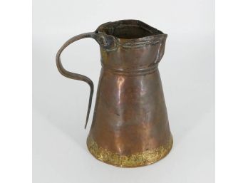 Dovetailed Copper Pitcher, C. 1860