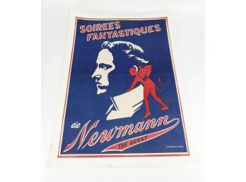 1914 French Magician Poster - Newmann The Great