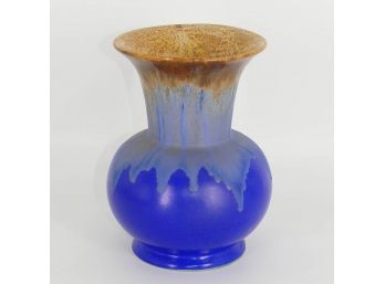 Vintage Drip Glaze Cobalt Blue Vase
