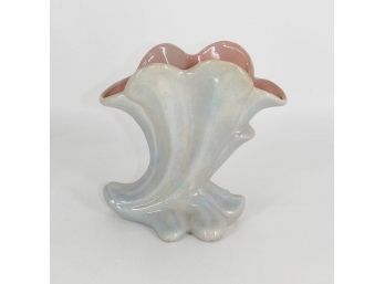 Vintage Pottery Cornucopia Vase - USA