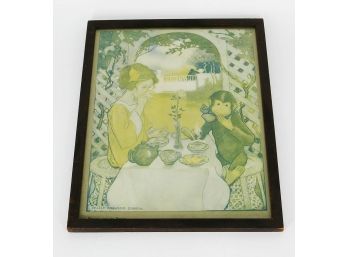 Vintage Jessie Willcox Smith Print - Beauty And The Beast