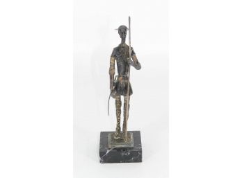 Vintage Don Quixote Metal Statue