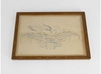 19th C. American Calligraphy - Folk Art
