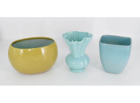 Vintage Glidden Pottery Lot - 3 Vases