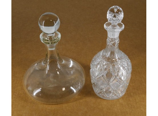 Vintage Glass And Crystal Decanters