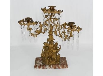 Victorian Cornelius Gilt Bronze Girandole Candelabra
