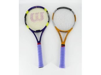 2 Tennis Racquets - Wilson G110 Graphite & Head Liquidmetal Instinct