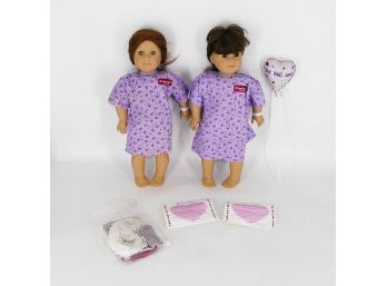 Pair Of American Girl Hospital Dolls
