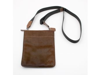 Authentic COACH Brown Calfhair Swingpack Crossbody Bag