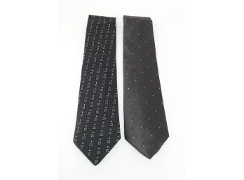 2 Different Dolce & Gabanna Cravatte Men's Silk Ties - In Excellent Condition - Cost $150/ea