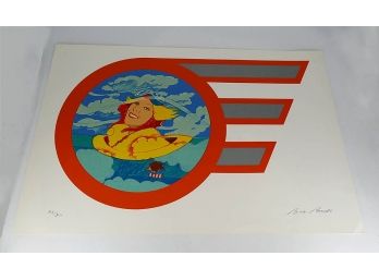 Bob Pardo Serigraph On Paper - Angel Flyer (C. 1980) - Signed/Numbered (Edition Of 300)