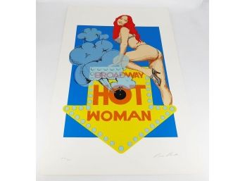 Bob Pardo Serigraph On Paper - Hot Woman (C. 1980) - Signed/Numbered (Edition Of 300)