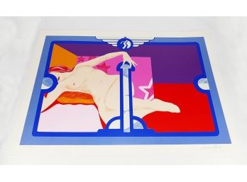 Bob Pardo Serigraph On Paper - Air Hockey (C. 1981) - Signed/Numbered (Edition Of 300)