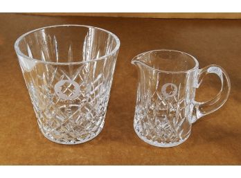 Bing Crosby Golf Tournament Waterford Crystal Ice Bucket And Pitcher