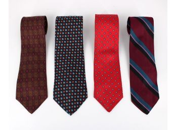 Vintage Designer Silk Tie Lot: Brooks Brothers, Aquascutum Of London, Liberty Of London, Robert Talbott