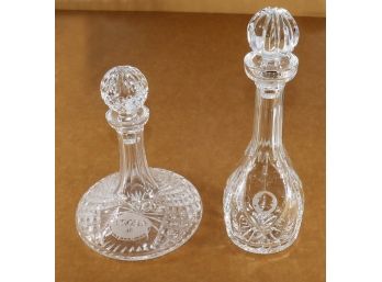 Pair Of Bing Crosby Golf Tournament Waterford Crystal Decanters
