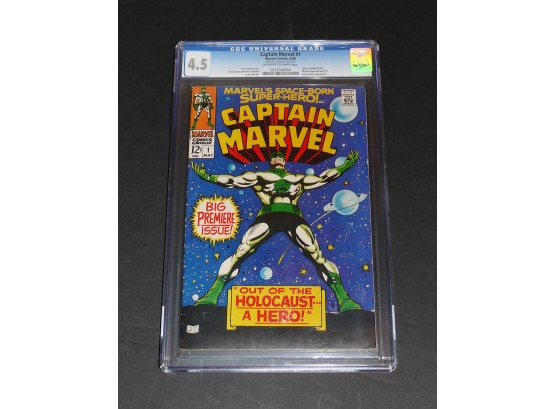 1968 Marvel Comics - Captain Marvel #1 - Graded By CGC