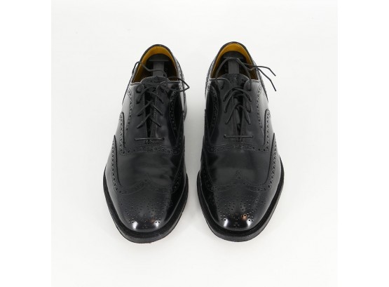 Johnston & Murphy Greenwich Wingtip Black Leather Shoes - Men's Size 9.5 US