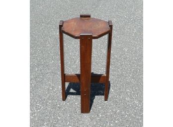 Mission Oak Plant Stand / Side Table