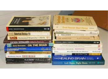 Lot Of 21 Vintage Paperback Books - Psychology, Novels, Short Stories