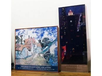 2 Metropolitan Museum Of Art Framed Posters - Vincent Van Gogh & Georgia O'Keefe