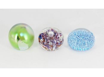 Glass Paperweights Lot