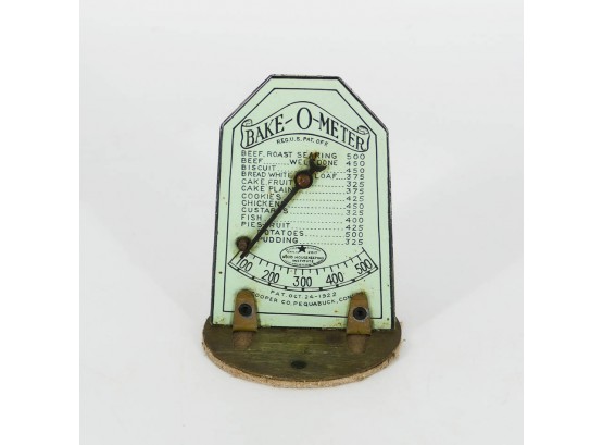 Vintage 1922 Bake-O-Meter Oven Thermometer