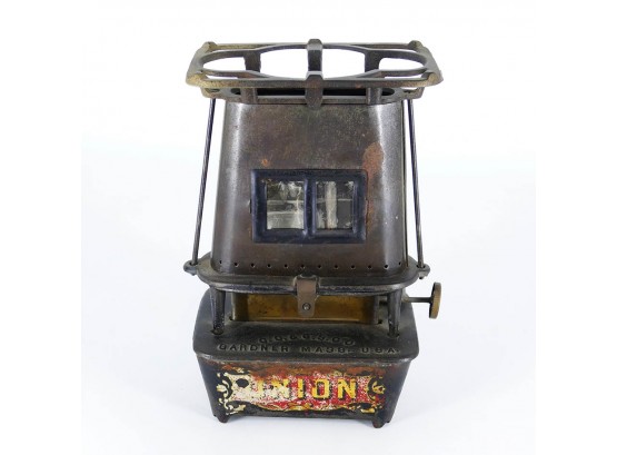 Antique 1880's Union Cast Iron Sad Iron Heater/Warmer