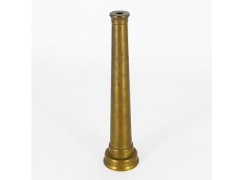 Vintage Brass Fire Hose Nozzle - 10' Long
