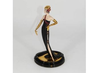 House Of Erte / Franklin Mint 'Untamed Beauty' Hand Painted Porcelain Figurine - Limited Edition