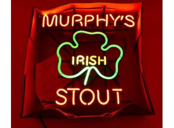 Murphy's Irish Stout Beer Neon Sign - Never Displayed