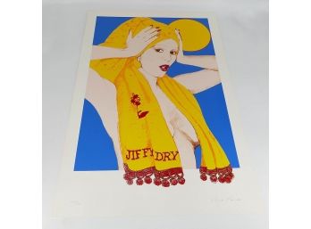 Bob Pardo Serigraph On Paper - Jiffy Dry (C. 1980s) - Signed/Numbered (Edition Of 300)